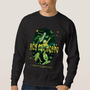 Rick och Morty Falling Quote Badge Lång Ärmad Tröja