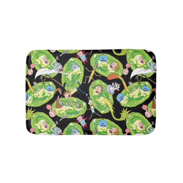 RICK OCH MORTY™ | Flyg genom Portalerna Mönster Badrumsmatta (Framsidan)