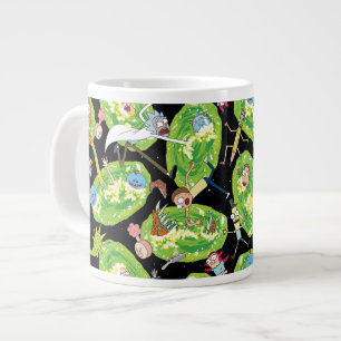 RICK OCH MORTY™ Flyg genom Portalerna Mönster Jumbo Mugg