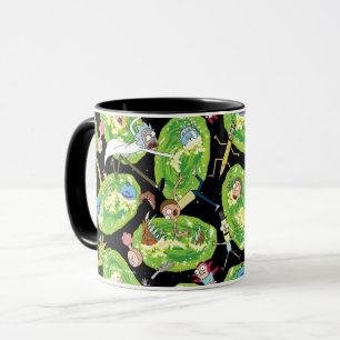 RICK OCH MORTY™ Flyg genom Portalerna Mönster Mugg