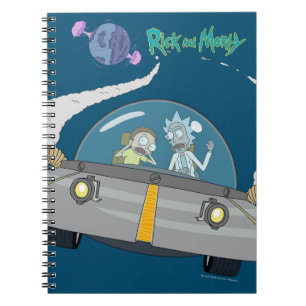 RICK OCH MORTY™   Flygning i rymden Frakt Anteckningsbok