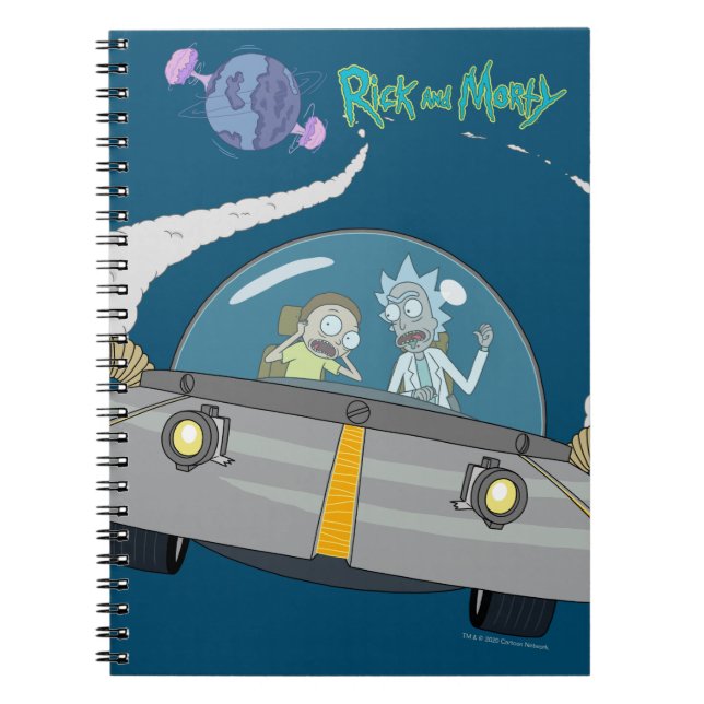 RICK OCH MORTY™ | Flygning i rymden Frakt Anteckningsbok (Framsidan)