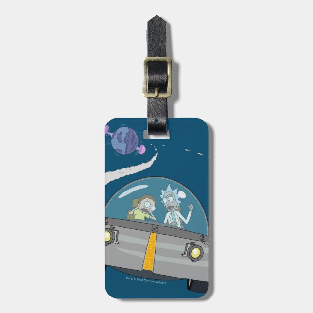 RICK OCH MORTY™| Flygning i rymden Frakt Bagagebricka (Vertikal Framsida)
