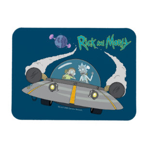 RICK OCH MORTY™ Flygning i rymden Frakt Magnet