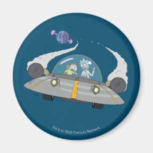 RICK OCH MORTY™ Flygning i rymden Frakt Magnet