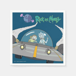 RICK OCH MORTY™ Flygning i rymden Frakt Pappersservett