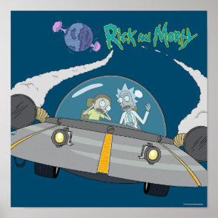 RICK OCH MORTY™   Flygning i rymden Frakt Poster