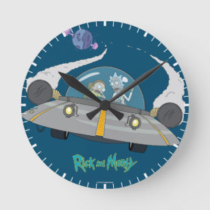RICK OCH MORTY™ Flygning i rymden Frakt Rund Klocka