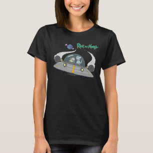 RICK OCH MORTY™ Flygning i rymden Frakt T Shirt
