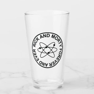 Rick och Morty Forever och All Atomic Badge Glaskopp