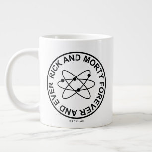 Rick och Morty Forever och All Atomic Badge Jumbo Mugg