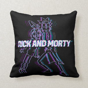 RICK OCH MORTY™ Glitched Rick och Morty Kudde