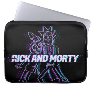 RICK OCH MORTY™ Glitched Rick och Morty Laptop Fodral