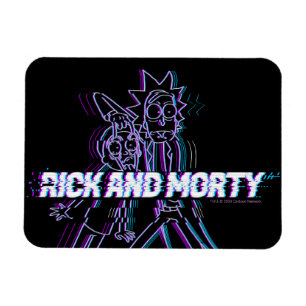 RICK OCH MORTY™ Glitsade Rick och Morty Magnet