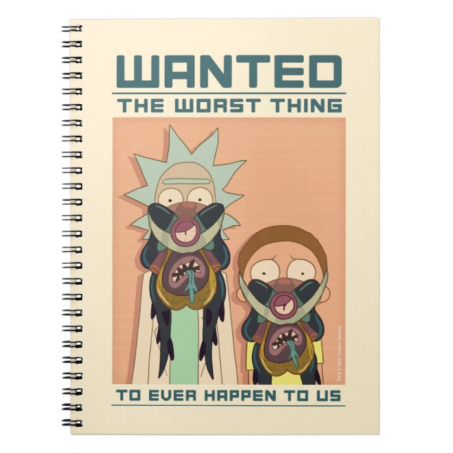 RICK OCH MORTY™ | Glorzo Wanted Poster Anteckningsbok (Framsidan)