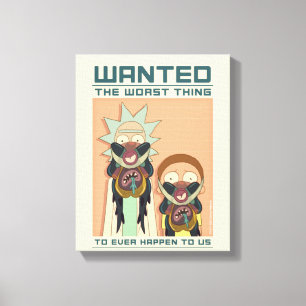 RICK OCH MORTY™   Glorzo Wanted Poster Canvastryck