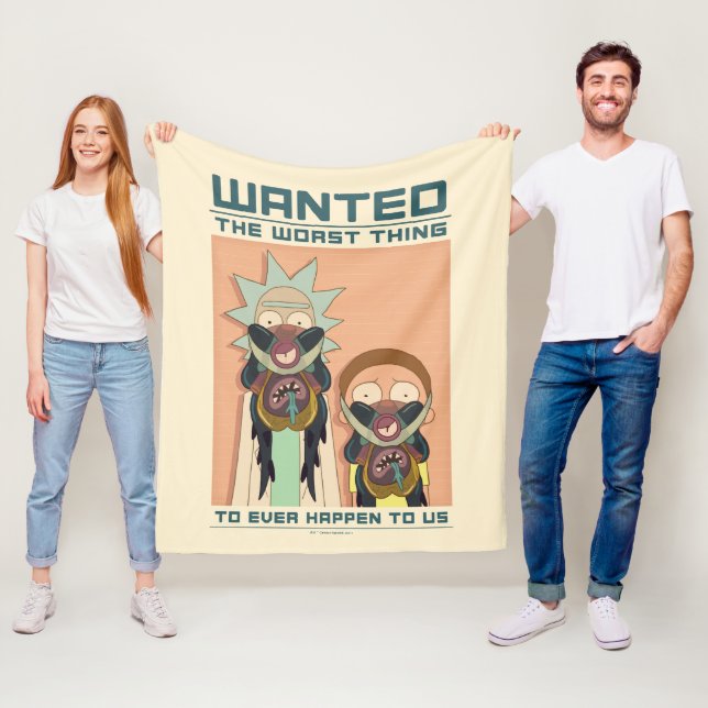 RICK OCH MORTY™ | Glorzo Wanted Poster Fleecefilt (På plats)