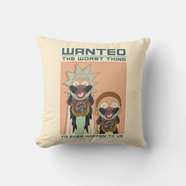 RICK OCH MORTY™ | Glorzo Wanted Poster Kudde (Framsida)