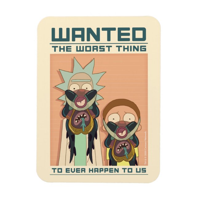 RICK OCH MORTY™ | Glorzo Wanted Poster Magnet (Vertikal)