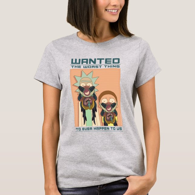 RICK OCH MORTY™ | Glorzo Wanted Poster T Shirt (Framsida)