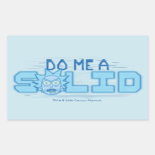 RICK OCH MORTY™   Gör mig en säker dator Rektangulärt Klistermärke