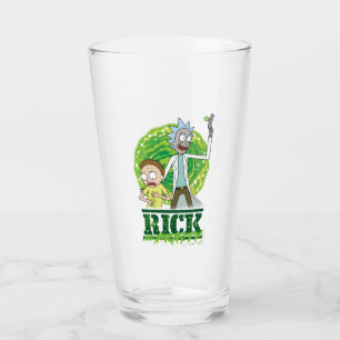 RICK OCH MORTY™ Grönt Stänk Glaskopp