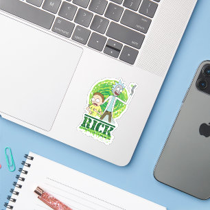 RICK OCH MORTY™ Grönt Stänk Klistermärken