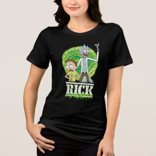 RICK OCH MORTY™ Grönt Stänk T Shirt