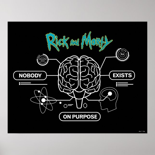 RICK OCH MORTY™ | Hämta Backup-hjärnan Poster (Framsidan)