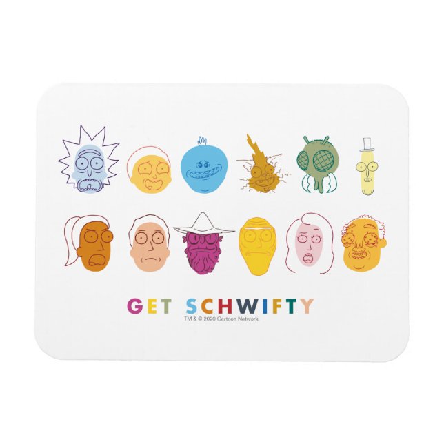 RICK OCH MORTY™ | Hämta Schwifty Magnet (Horisontell)