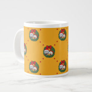 Rick och Morty   HELGDAG MÖNSTER Jumbo Mugg