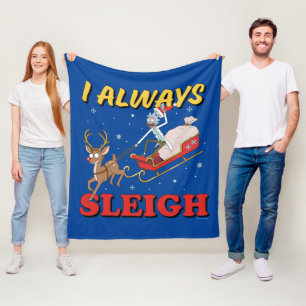 Rick och Morty   I Sleigh Fleecefilt