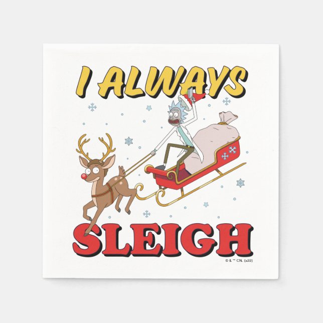 Rick och Morty | I Sleigh Pappersservett (Framsidan)