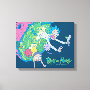 RICK OCH MORTY™   Infekterad portal Canvastryck