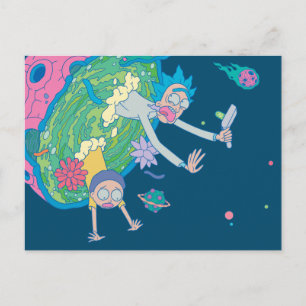 RICK OCH MORTY™ Infekterad portal Inbjudan Vykort