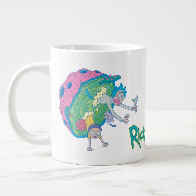 RICK OCH MORTY™| Infekterad portal Jumbo Mugg (Vänster)