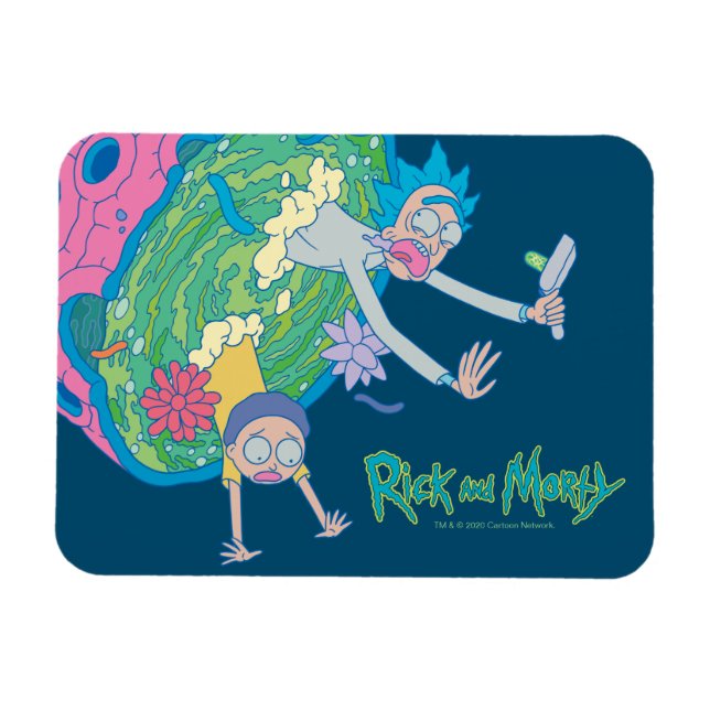 RICK OCH MORTY™ | Infekterad portal Magnet (Horisontell)