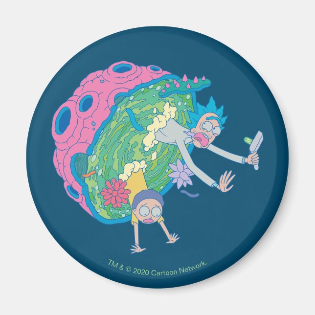 RICK OCH MORTY™ | Infekterad portal Magnet (Framsidan)