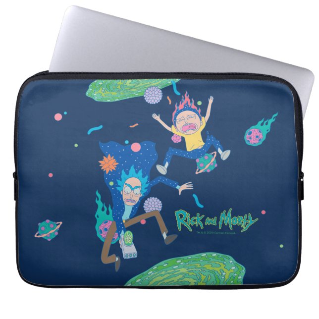 RICK OCH MORTY™ | Infekterad portaljump Laptop Fodral (Framsidan)