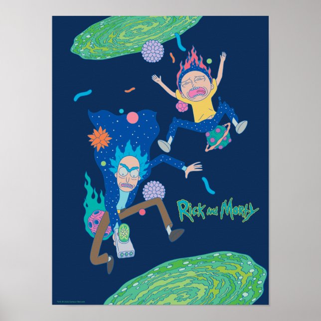 RICK OCH MORTY™ | Infekterad portaljump Poster (Framsidan)