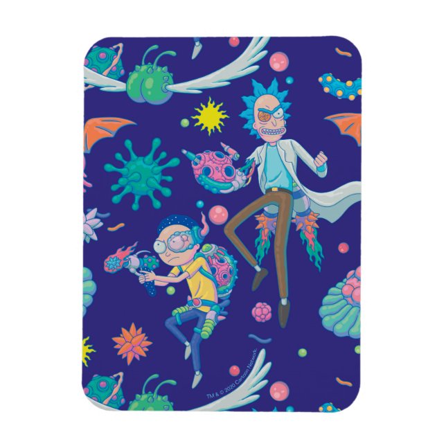 RICK OCH MORTY™ | Infekterade celler Mönster Magnet (Vertikal)