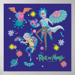 RICK OCH MORTY™ Infekterade celler Mönster Poster