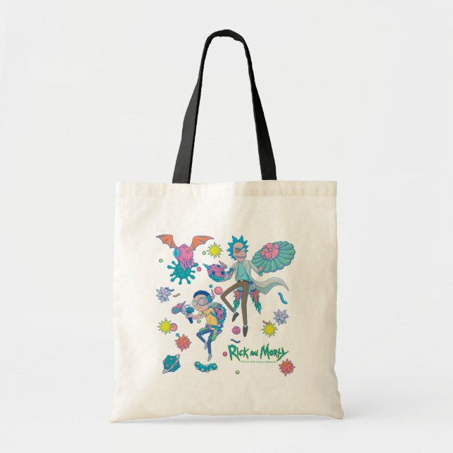 RICK OCH MORTY™ | Infekterade celler Mönster Tygkasse (Framsidan)