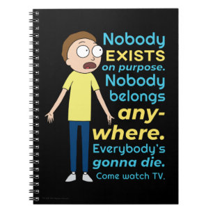 RICK OCH MORTY™   Ingen finns för ändamålet Anteckningsbok