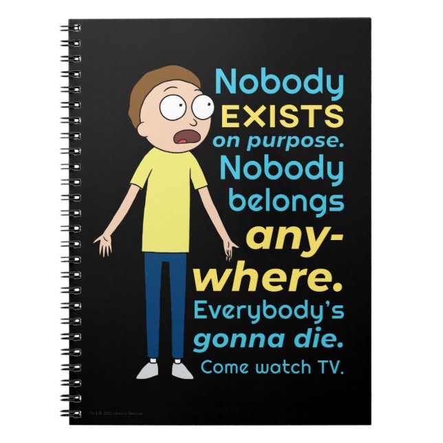 RICK OCH MORTY™ | Ingen finns för ändamålet Anteckningsbok (Framsidan)