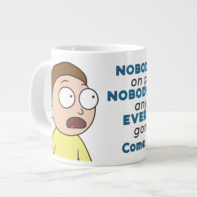 RICK OCH MORTY™| Ingen finns för ändamålet Jumbo Mugg (Framsida vänster)