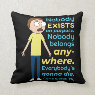 RICK OCH MORTY™   Ingen finns för ändamålet Kudde