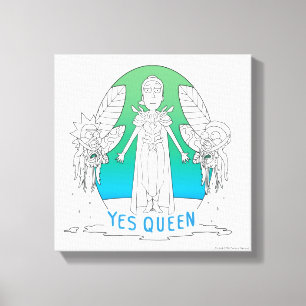 RICK OCH MORTY™   Ja drottning Canvastryck