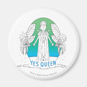 RICK OCH MORTY™ Ja drottning Magnet