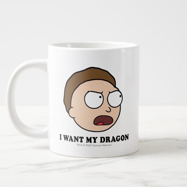 RICK OCH MORTY™| Jag vill ha min drake Jumbo Mugg (Vänster)